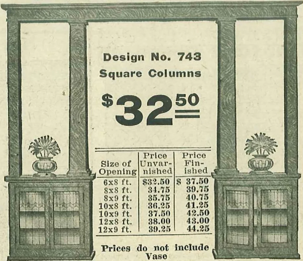 An illustration from Plans of modern homes, 320, 1913, leaf 62