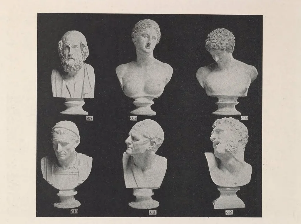 An illustration from Plaster casts : reproductions from antique, Renaissance and modern sculpture. Subjects for the interior decoration of schools and homes, 1914, leaf 46