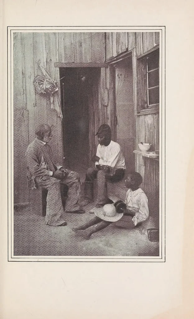 An illustration from Poems of cabin and field, 1899, leaf 89