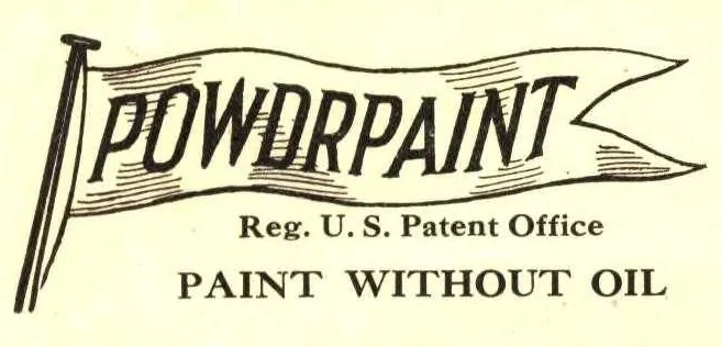 An illustration from Powdrpaint: a remarkable discovery reduces cost of painting 75%., 1900, leaf 2