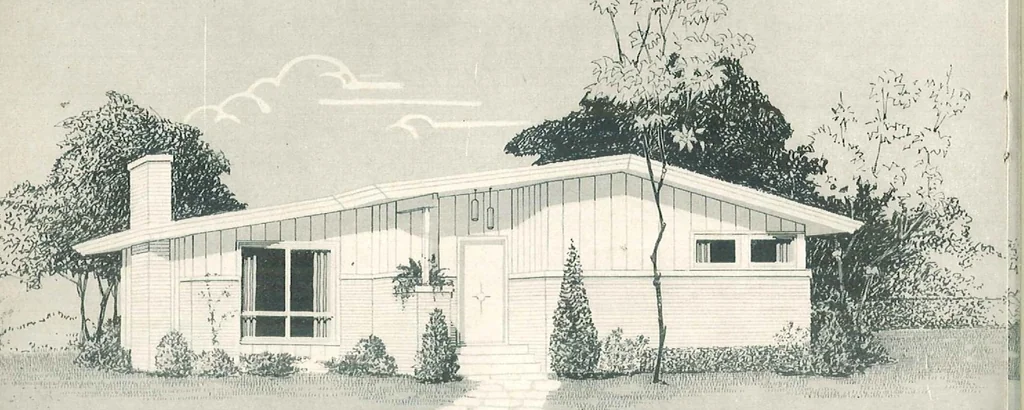 An illustration from Practical homes, 13th edition, 1960, leaf 23