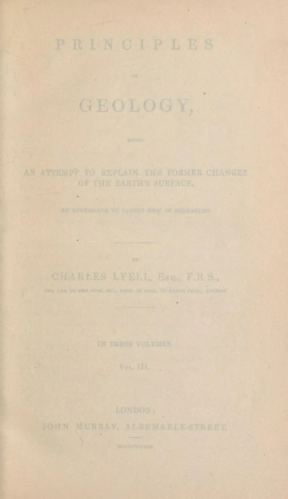 An illustration from Principles of geology : being an attempt to explain the former changes of the earth's surface, by reference to causes now in operation, 1830, leaf 11