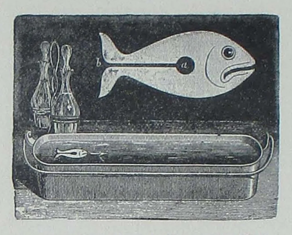 An illustration from Queerie Queers With Hands Wings And Claws, 1885, leaf 61