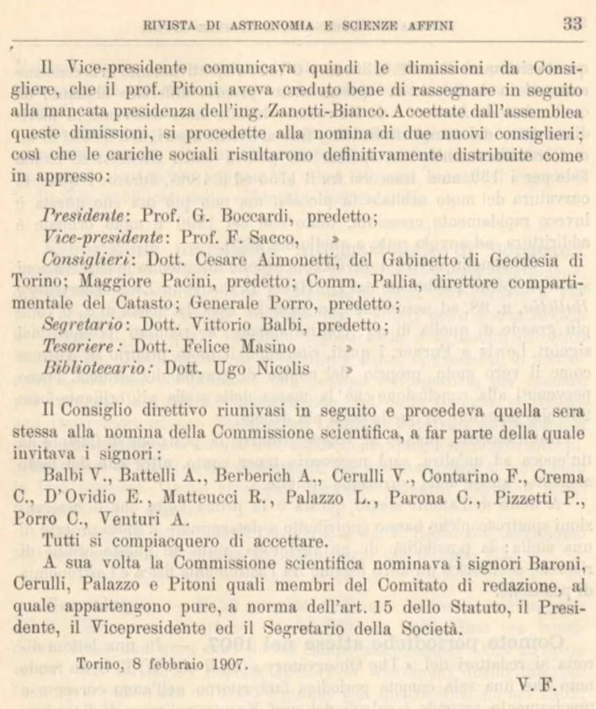 An illustration from Rivista di astronomia e scienze affini, 1907, a. 1, n. 02 (February), 1907, leaf 14