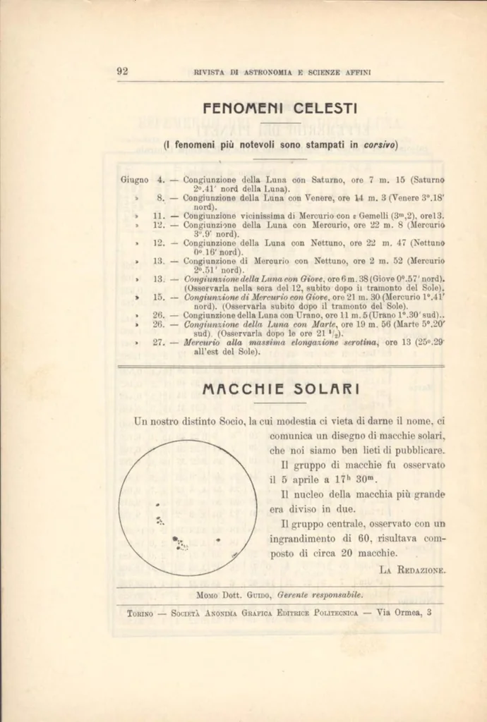 An illustration from Rivista di astronomia e scienze affini, 1907, a. 1, n. 04 (April), 1907, leaf 25