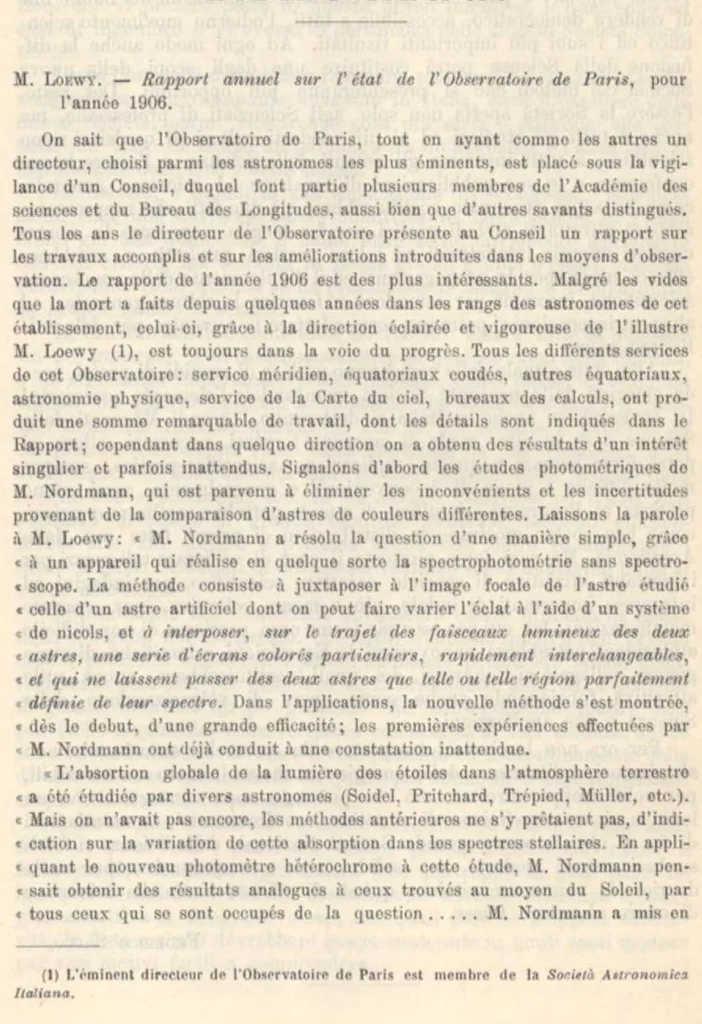 An illustration from Rivista di astronomia e scienze affini, 1907, a. 1, n. 10 (October), 1907, leaf 14