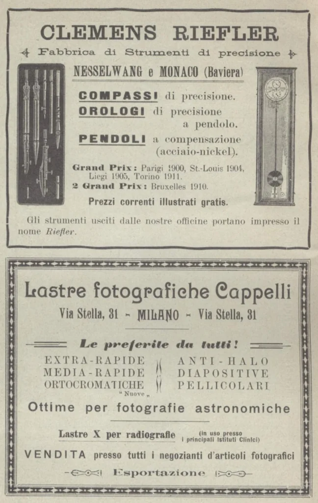 An illustration from Rivista di astronomia e scienze affini, 1912, a. 6, n. 07 (July), 1912, leaf 3