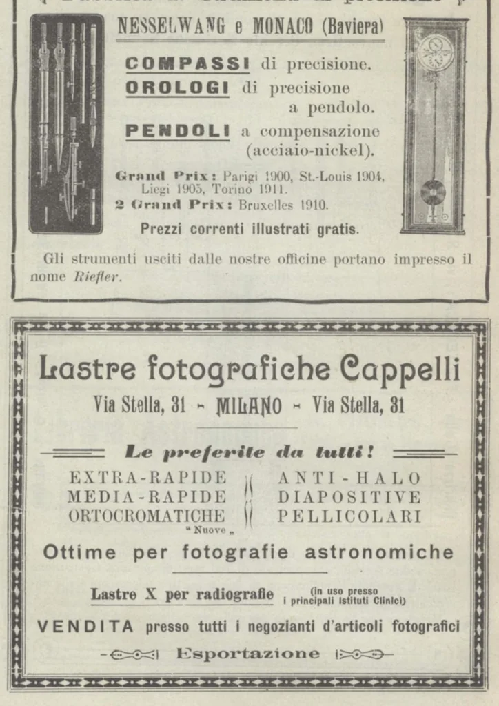An illustration from Rivista di astronomia e scienze affini, 1912, a. 6, n. 09 (September), 1912, leaf 3