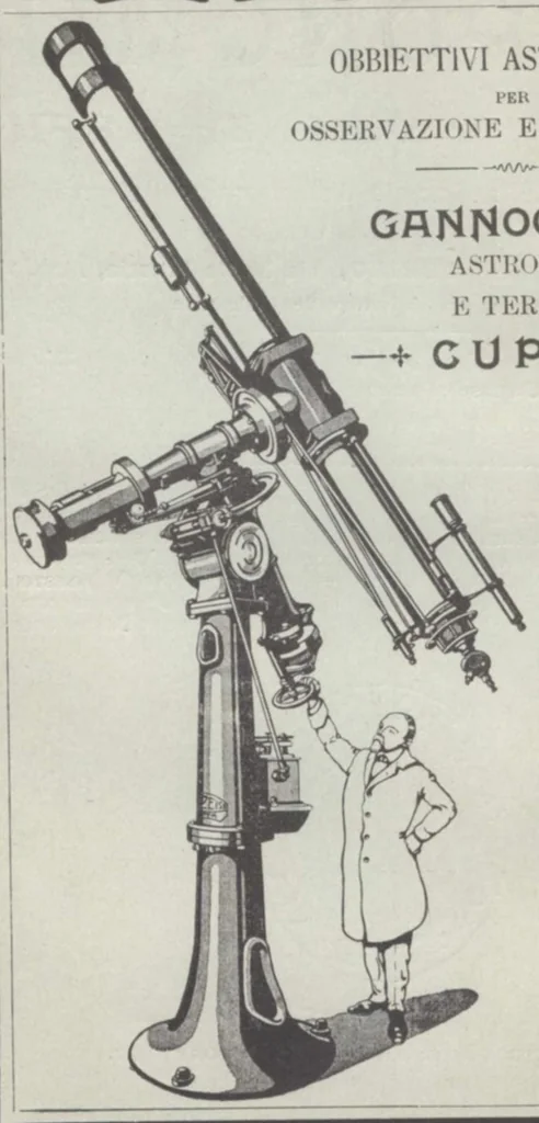 An illustration from Rivista di astronomia e scienze affini, 1912, a. 6, n. 10 (October), 1912, leaf 1