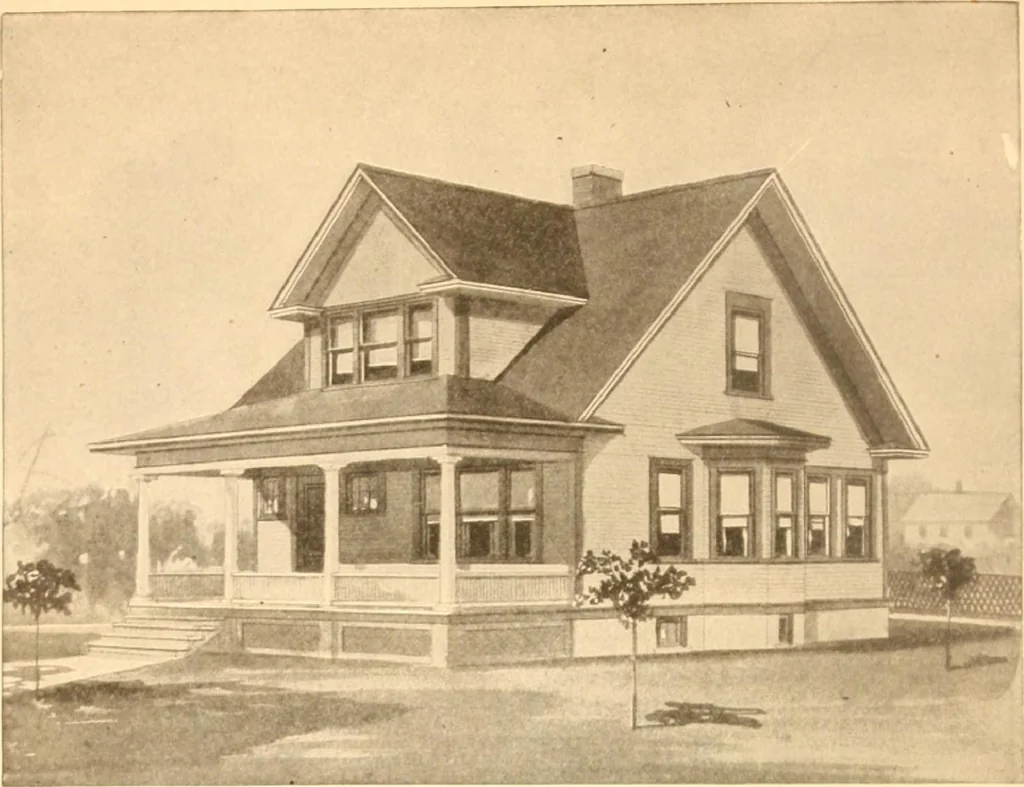 An illustration from Radford's Combined House and Barn Plan Book, 1908, leaf 101