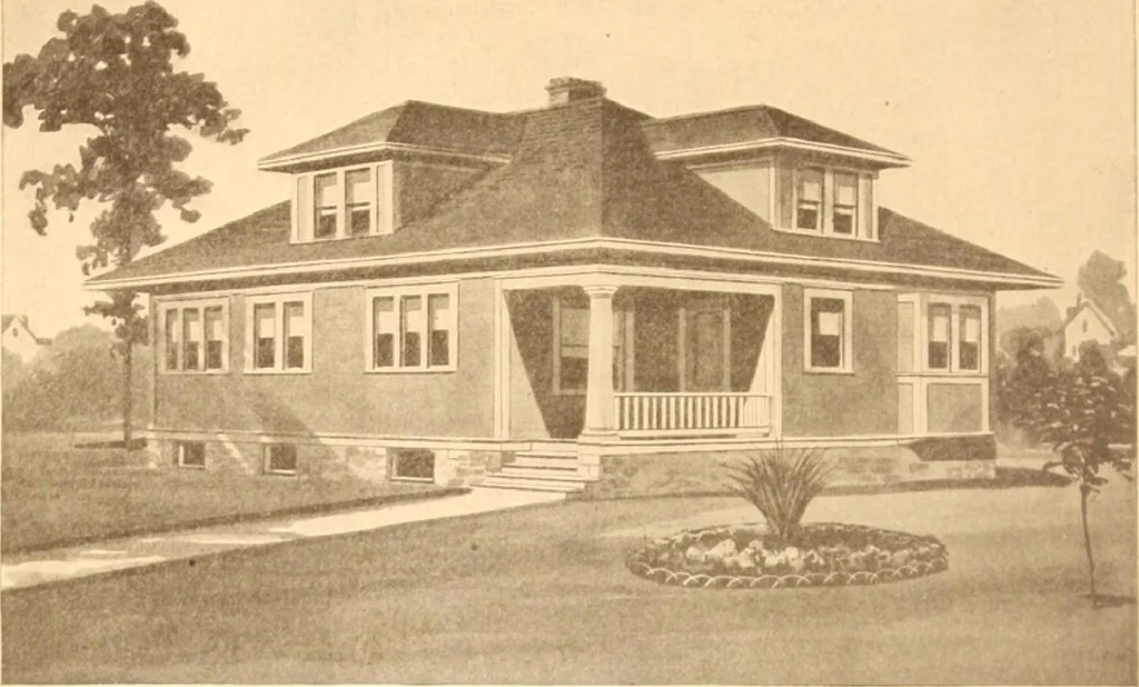 An illustration from Radford's Combined House and Barn Plan Book, 1908, leaf 103