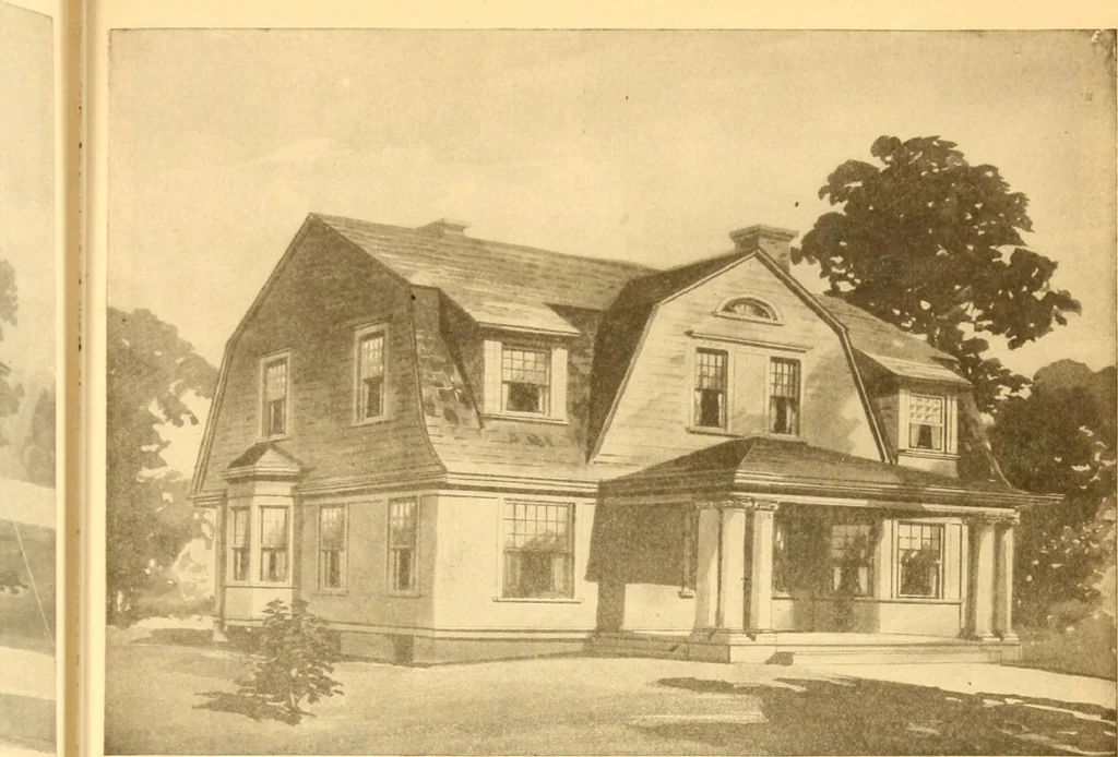 An illustration from Radford's Combined House and Barn Plan Book, 1908, leaf 110