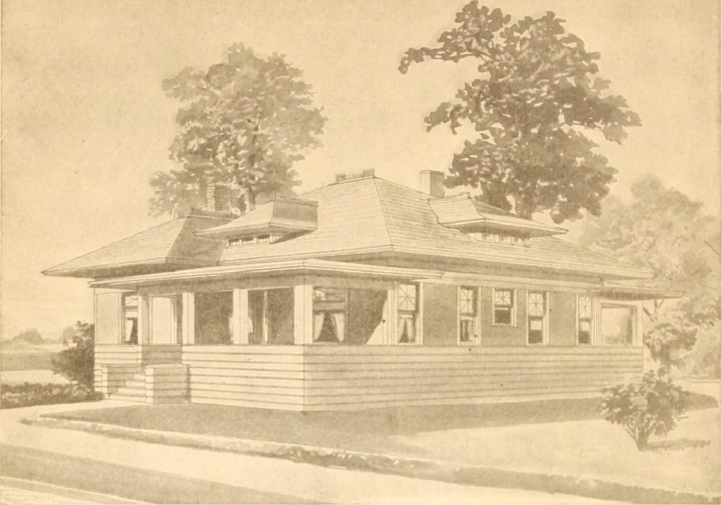 An illustration from Radford's Combined House and Barn Plan Book, 1908, leaf 111