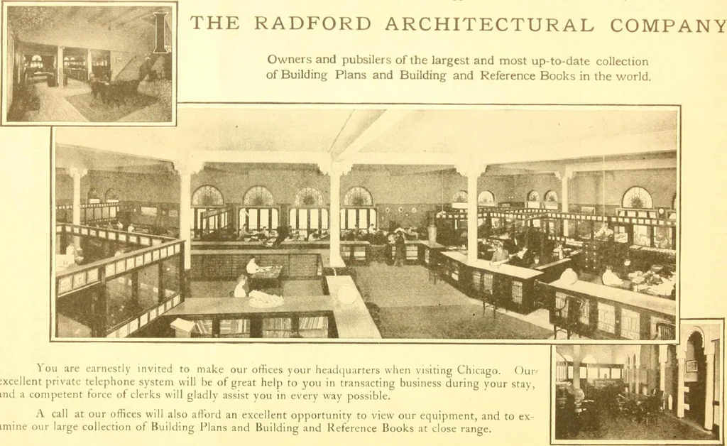 An illustration from Radford's Combined House and Barn Plan Book, 1908, leaf 114