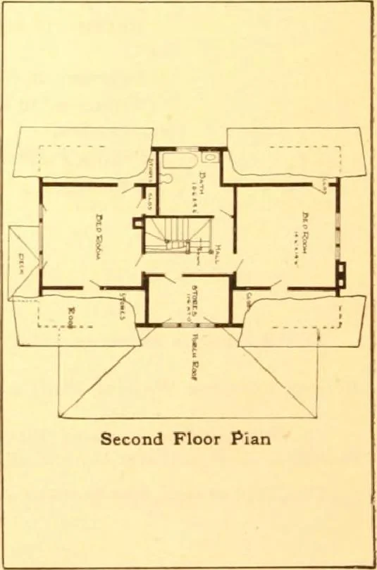 An illustration from Radford's Combined House and Barn Plan Book, 1908, leaf 12