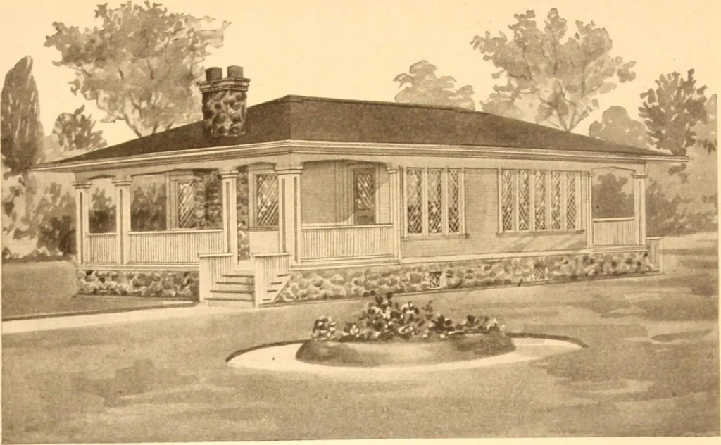 An illustration from Radford's Combined House and Barn Plan Book, 1908, leaf 13