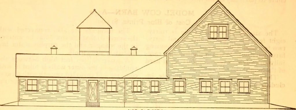 An illustration from Radford's Combined House and Barn Plan Book, 1908, leaf 130