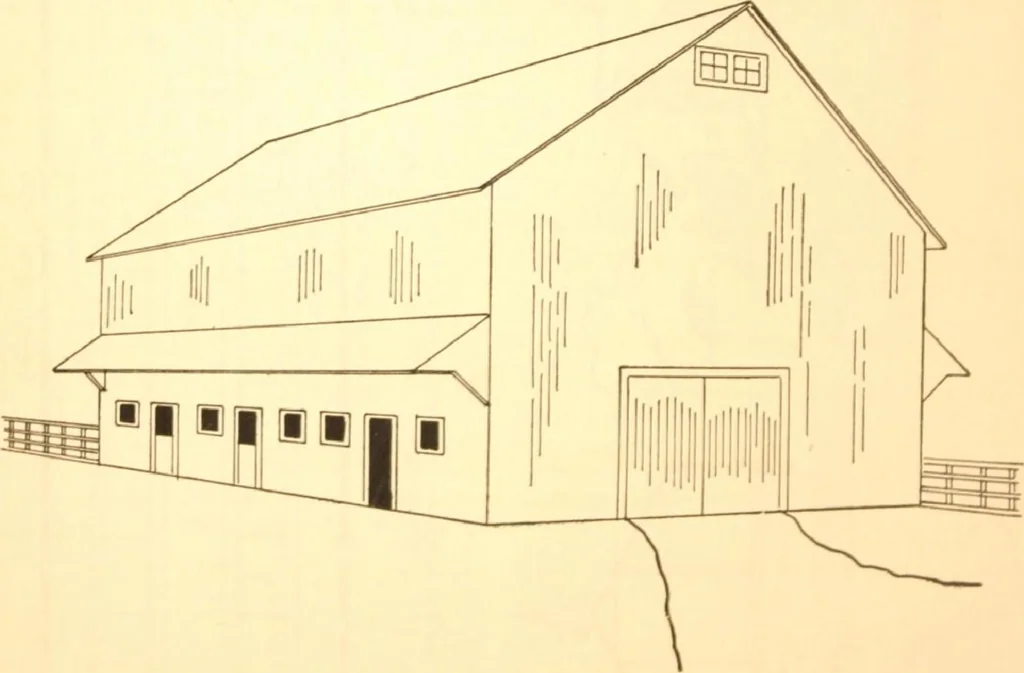 An illustration from Radford's Combined House and Barn Plan Book, 1908, leaf 139
