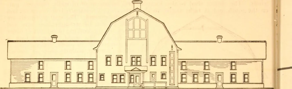 An illustration from Radford's Combined House and Barn Plan Book, 1908, leaf 145