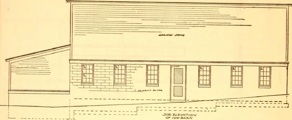 An illustration from Radford's Combined House and Barn Plan Book, 1908, leaf 148