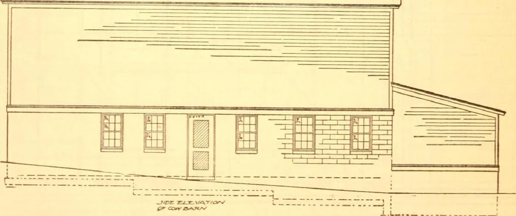 An illustration from Radford's Combined House and Barn Plan Book, 1908, leaf 148