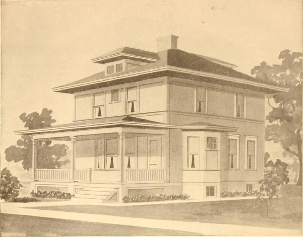 An illustration from Radford's Combined House and Barn Plan Book, 1908, leaf 15