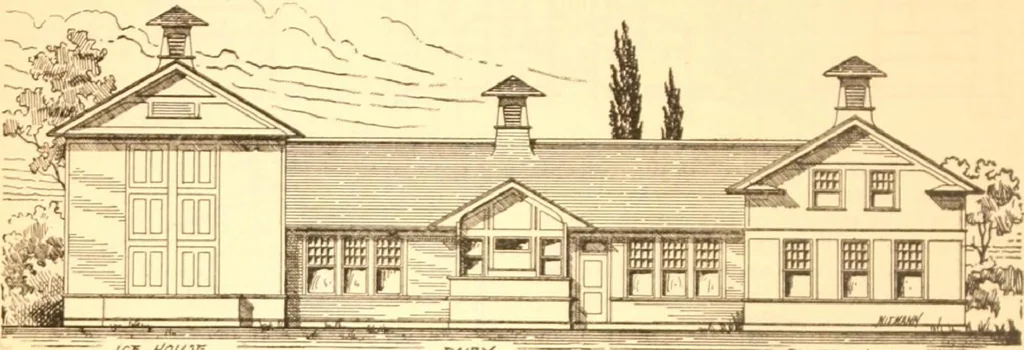 An illustration from Radford's Combined House and Barn Plan Book, 1908, leaf 151