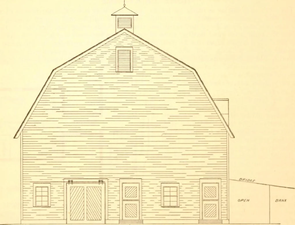 An illustration from Radford's Combined House and Barn Plan Book, 1908, leaf 155