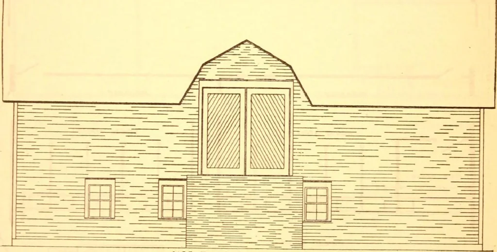 An illustration from Radford's Combined House and Barn Plan Book, 1908, leaf 156