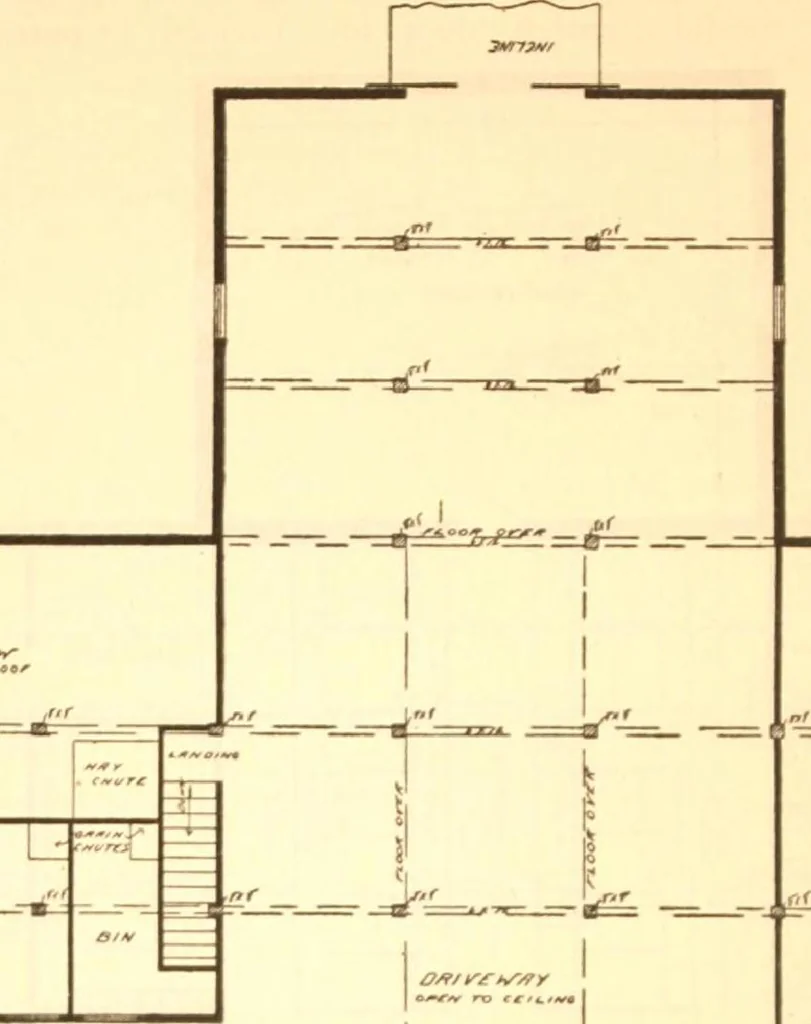 An illustration from Radford's Combined House and Barn Plan Book, 1908, leaf 167
