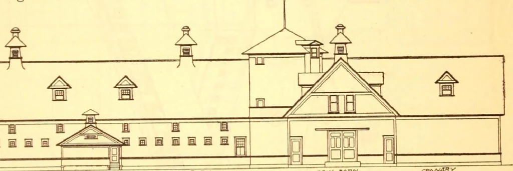 An illustration from Radford's Combined House and Barn Plan Book, 1908, leaf 168