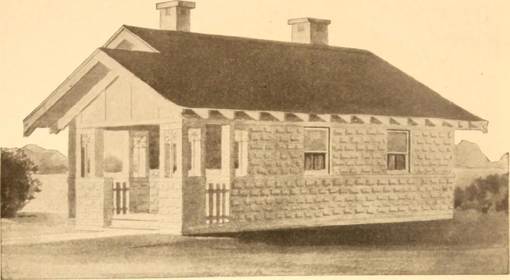 An illustration from Radford's Combined House and Barn Plan Book, 1908, leaf 17
