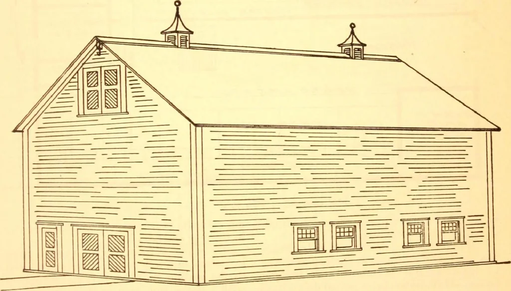 An illustration from Radford's Combined House and Barn Plan Book, 1908, leaf 174