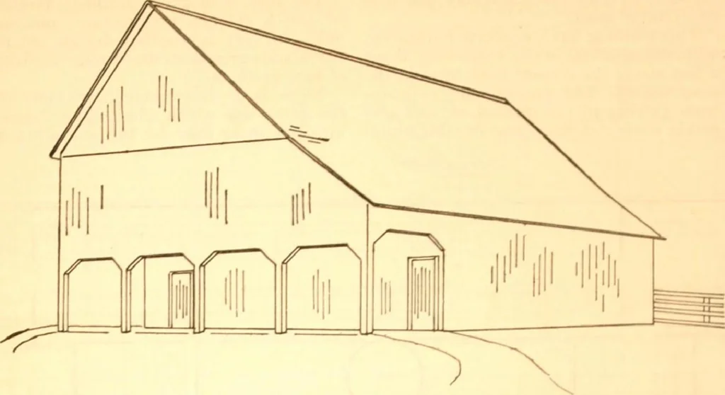 An illustration from Radford's Combined House and Barn Plan Book, 1908, leaf 179