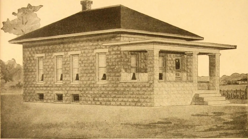 An illustration from Radford's Combined House and Barn Plan Book, 1908, leaf 18