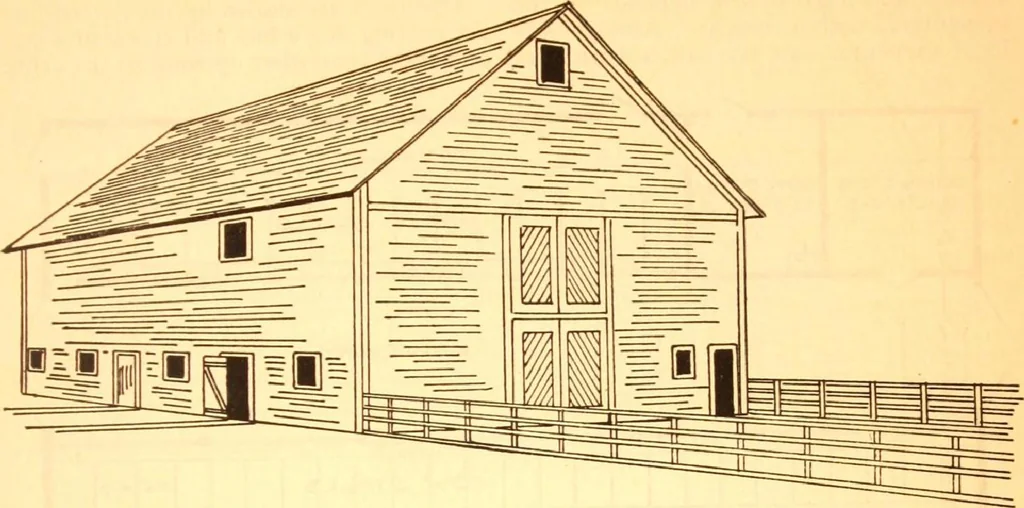 An illustration from Radford's Combined House and Barn Plan Book, 1908, leaf 180