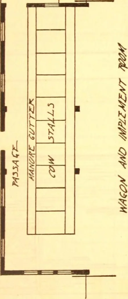 An illustration from Radford's Combined House and Barn Plan Book, 1908, leaf 184