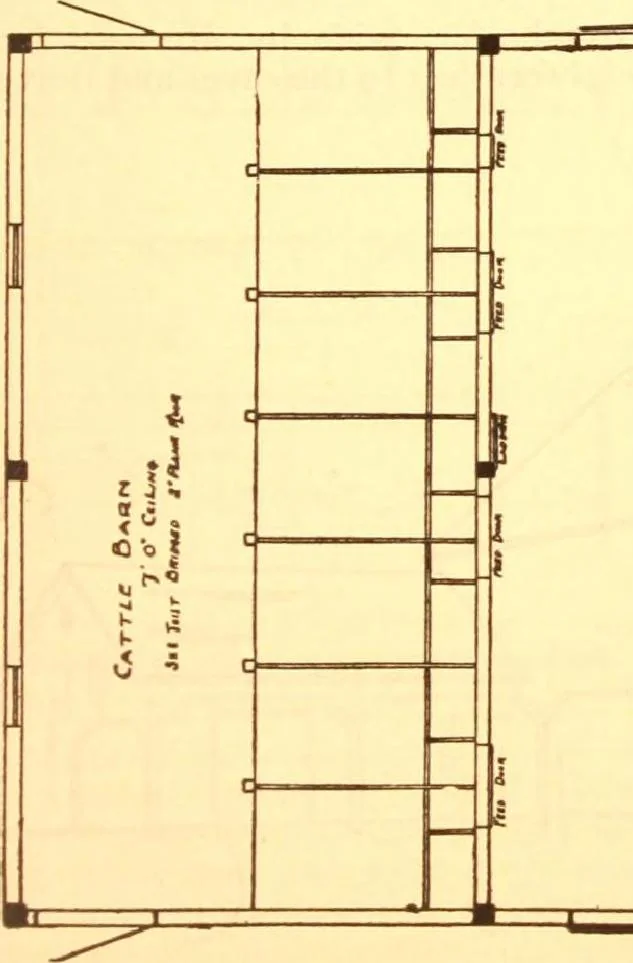 An illustration from Radford's Combined House and Barn Plan Book, 1908, leaf 186