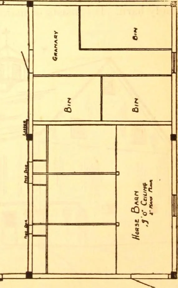 An illustration from Radford's Combined House and Barn Plan Book, 1908, leaf 186