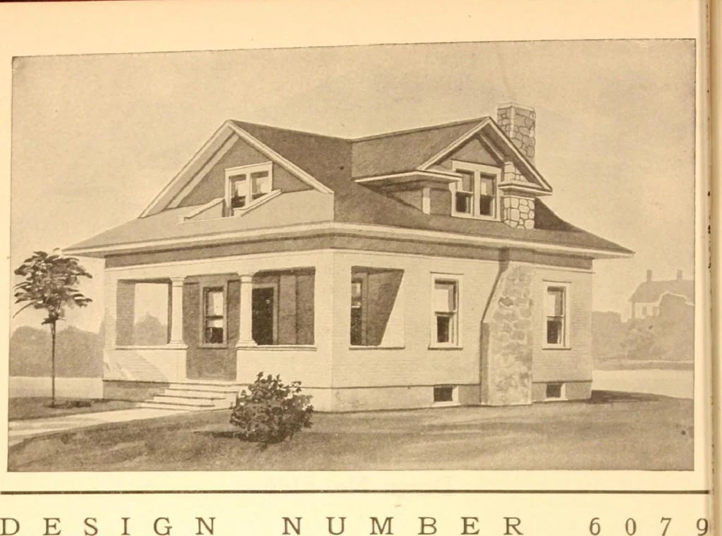 An illustration from Radford's Combined House and Barn Plan Book, 1908, leaf 19