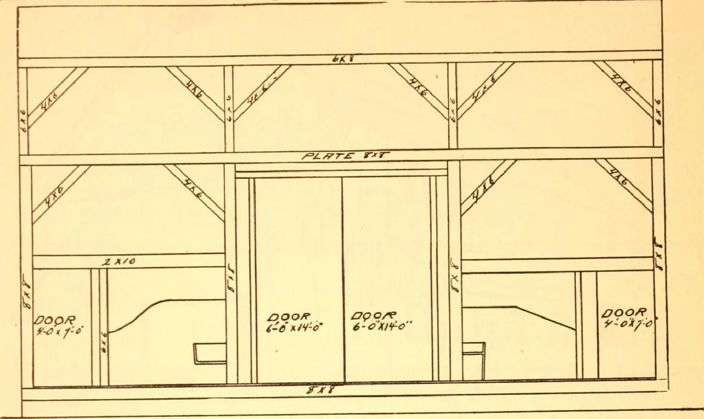 An illustration from Radford's Combined House and Barn Plan Book, 1908, leaf 194