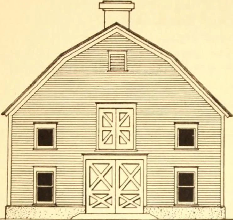 An illustration from Radford's Combined House and Barn Plan Book, 1908, leaf 197