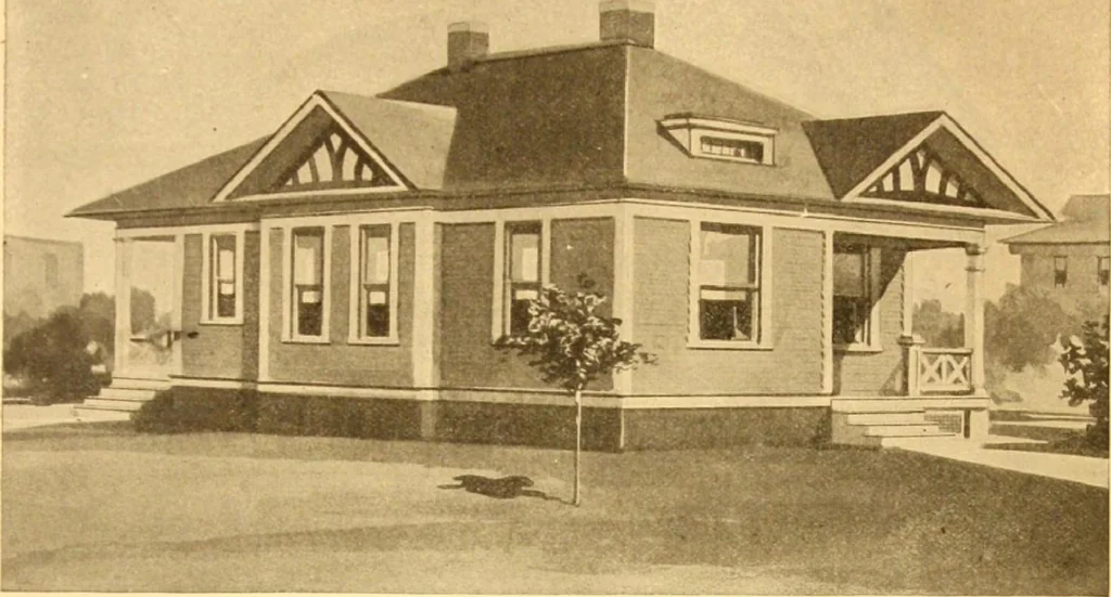 An illustration from Radford's Combined House and Barn Plan Book, 1908, leaf 20