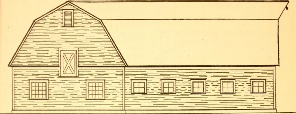 An illustration from Radford's Combined House and Barn Plan Book, 1908, leaf 202