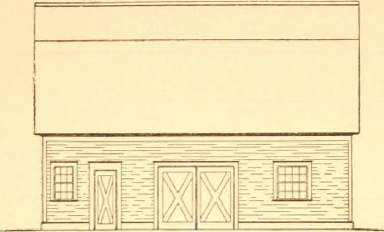 An illustration from Radford's Combined House and Barn Plan Book, 1908, leaf 203