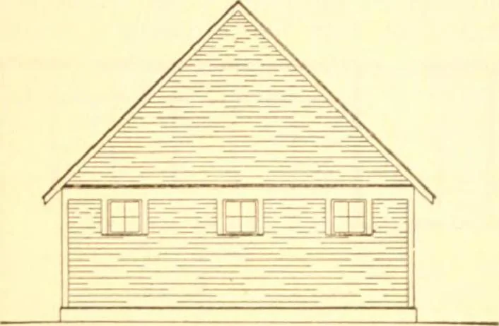 An illustration from Radford's Combined House and Barn Plan Book, 1908, leaf 203