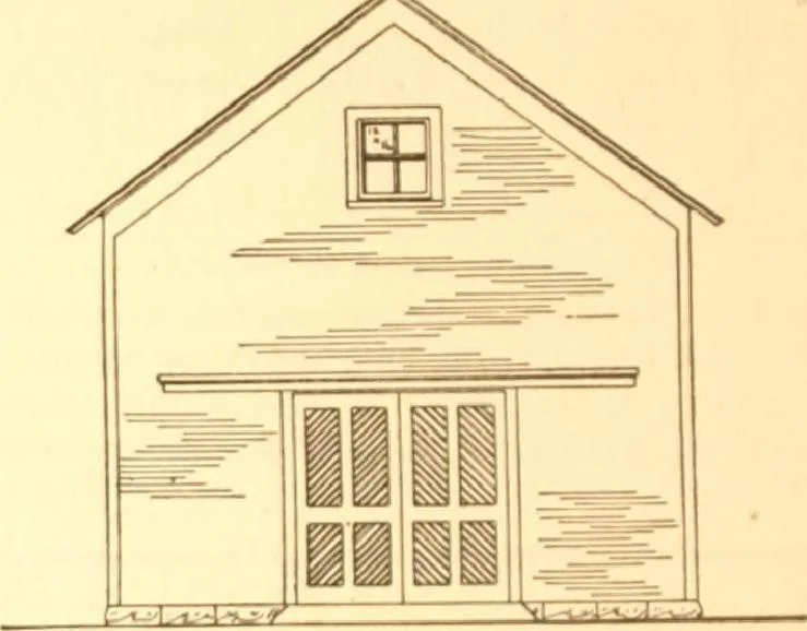 An illustration from Radford's Combined House and Barn Plan Book, 1908, leaf 205