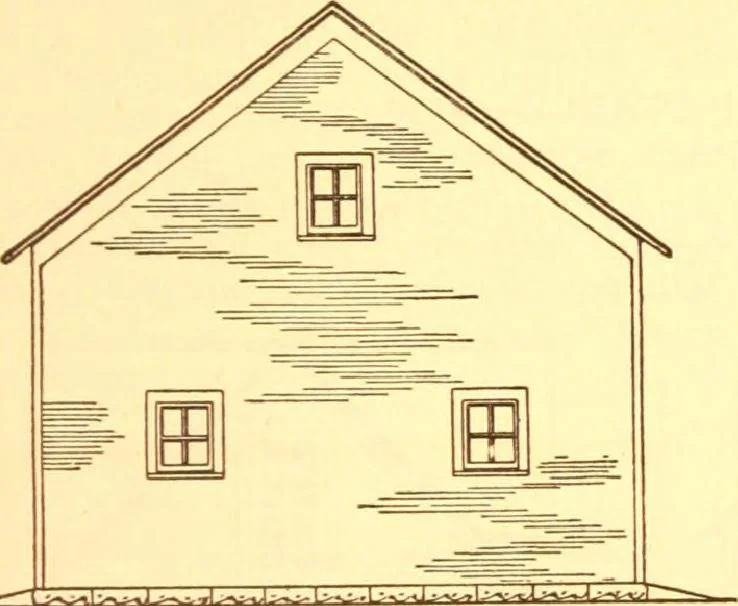 An illustration from Radford's Combined House and Barn Plan Book, 1908, leaf 208
