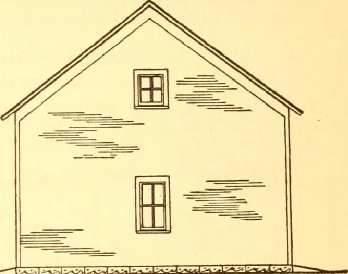 An illustration from Radford's Combined House and Barn Plan Book, 1908, leaf 208