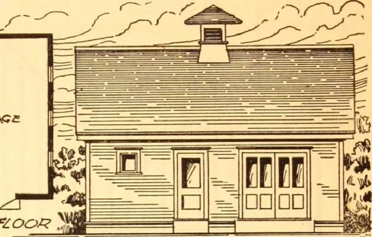 An illustration from Radford's Combined House and Barn Plan Book, 1908, leaf 210